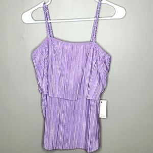 NWT AVA JAMES Lilac Adjustable Strap Top Size XL